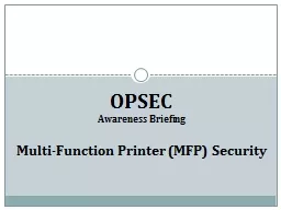 OPSEC Awareness Briefing
