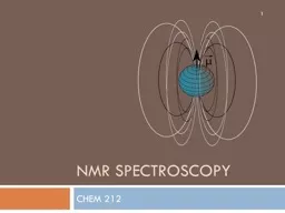 NMR Spectroscopy CHEM 212