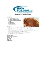 Low Carb Protein Crepe Ingredients x  scoop vanilla pr
