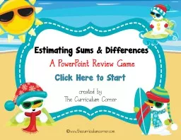 Estimating Sums & Differences