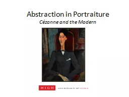 Abstraction in Portraiture