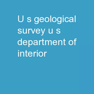 U.S. Geological Survey U.S. Department of Interior