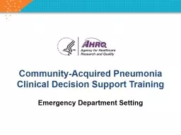 Community-Acquired  Pneumonia