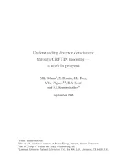 Understanding divertor detachment through CRETIN model