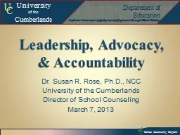 Leadership, Advocacy, & Accountability