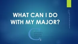 What Can I do with my Major?