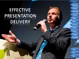 Effective presentation delivery