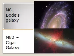 M81 –  Bode’s  galaxy