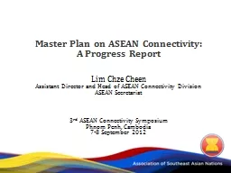 Master Plan on ASEAN Connectivity: