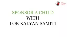 PPT-Sponsor a child in India - Support for good cause