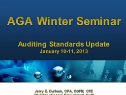 Slide Heading AGA Winter Seminar