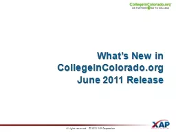 What’s New in CollegeInColorado.org