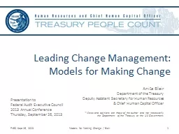 Leading Change Management: