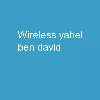Wireless - Yahel Ben-David -