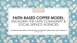 Faith-based coffee model: