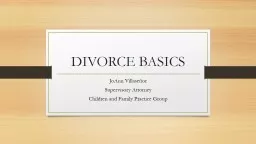 DIVORCE BASICS JoAnn Villaseñor