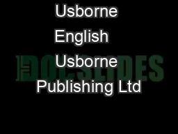 Usborne English   Usborne Publishing Ltd