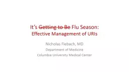 It’s  Getting to Be  Flu Season: