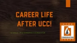 Career Life  after UCC!