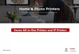 Canon  All-in-One Printers and SF Printers