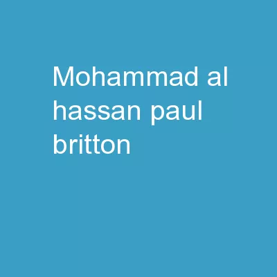 Mohammad Al Hassan Paul Britton