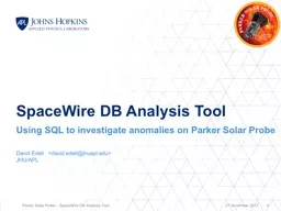 SpaceWire  DB Analysis Tool