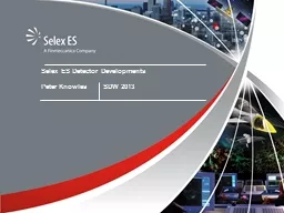 Selex ES Detector Developments