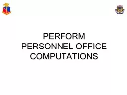 PERFORM PERSONNEL  OFFICE