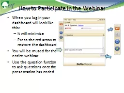 How to Participate in the Webinar