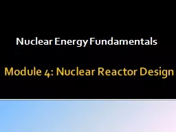 Module 4: Nuclear Reactor Design