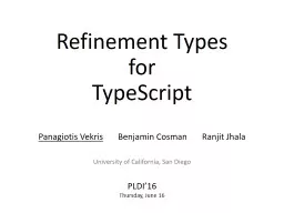 Refinement  Types for TypeScript