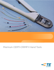 Premium CERTICRIMP II Hand Tools  For drawings or tech