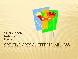 Creating Special Effects with CSS