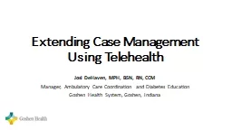 Extending Case Management Using Telehealth