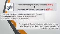 Combat-Related Special Compensation
