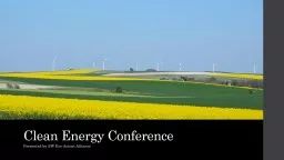 Clean Energy Conference Presented by SW Eco-Action Alliance