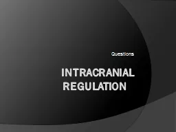 Intracranial Regulation