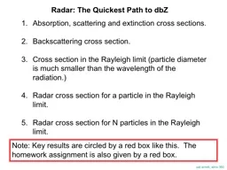 Radar: The Quickest Path to dbZ