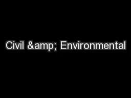 Civil & Environmental