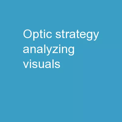 OPTIC Strategy Analyzing Visuals
