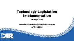 Technology Legislation Implementation