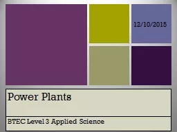 Power Plants BTEC Level 3 Applied Science