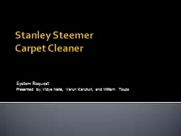 Stanley Steemer  Carpet Cleaner
