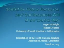 Nonfiction Picture Books You Say? Our Resources Will Show You the Way