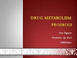 Drug Metabolism: Prodrugs