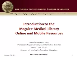 Introduction to the  Maguire Medical Library