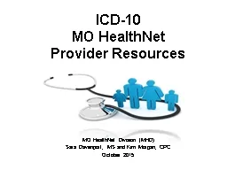 ICD-10  MO HealthNet  Provider Resources
