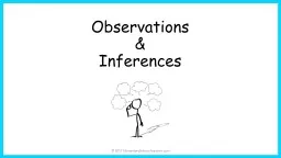 Observations  &  Inferences