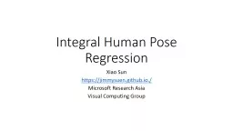 Integral Human Pose Regression