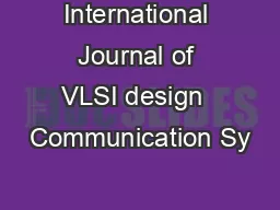 International Journal of VLSI design  Communication Sy